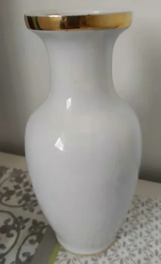 Jarrón Jando Porcelana 25cm Flores Rosas