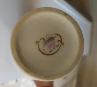 Jarrón Jando Porcelana 25cm Flores Rosas