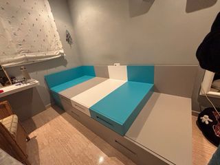 Cama juvenil con cama nido