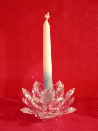 Figura Swarovski Porta velas Nenúfar