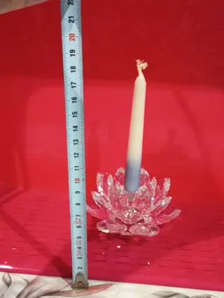 Figura Swarovski Porta velas Nenúfar