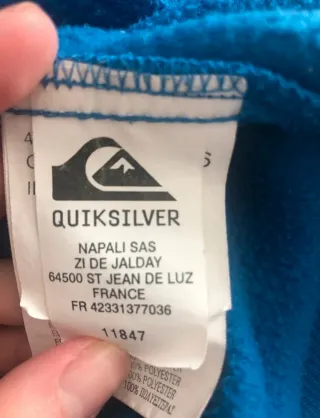 Sudadera Quiksilver Azul