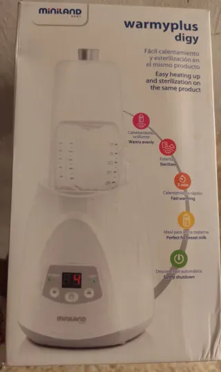 Lote: Sacaleches, esterilizador y calentador.