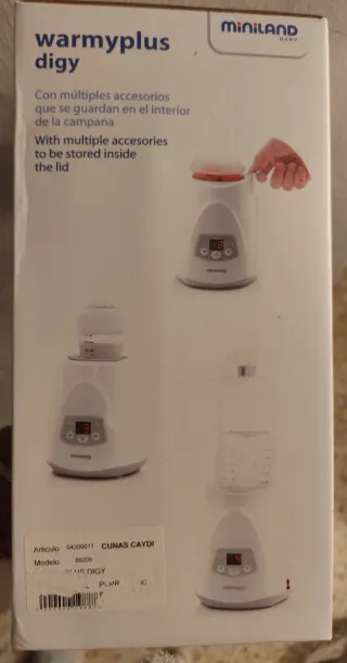 Lote: Sacaleches, esterilizador y calentador.