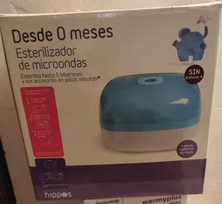 Lote: Sacaleches, esterilizador y calentador.