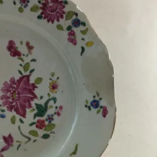 Plato porcelana china S.XVIII