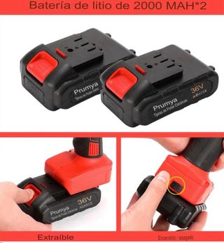 Tijeras Podar Eléctricas 36V + 2 Baterías