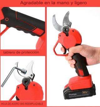 Tijeras Podar Eléctricas 36V + 2 Baterías