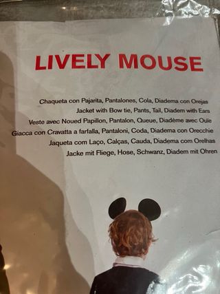 Disfraz Mickey Mouse Talla 5-6