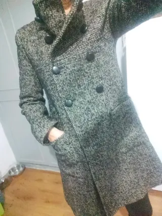 Abrigo Studio Classic gris y negro