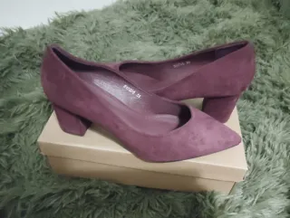 Zapatos de tacón morados talla 39