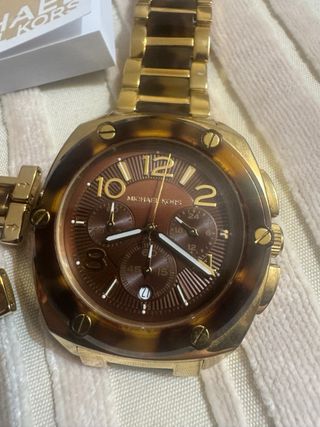 Reloj Michael Kors Dorado y Carey