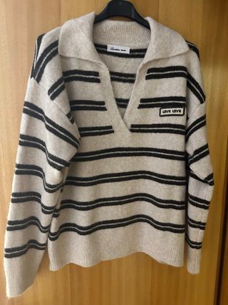 Camisola Laetitia Moon Malha Listrada