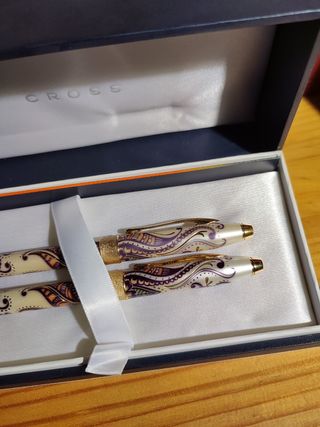 Set Cross Botanica Golden Magnolia