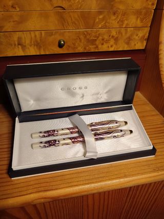 Set Cross Botanica Golden Magnolia