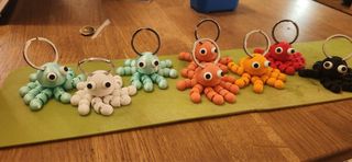 Llaveros pulpo flexibles