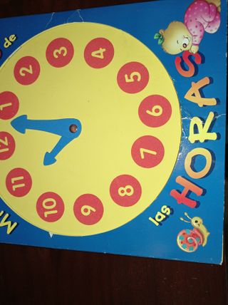 LOTE LIBROS INFANTILES.UNO PARA APRENDER LAS HORAS