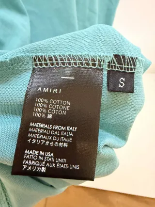 Maglietta AMIRI uomo teal