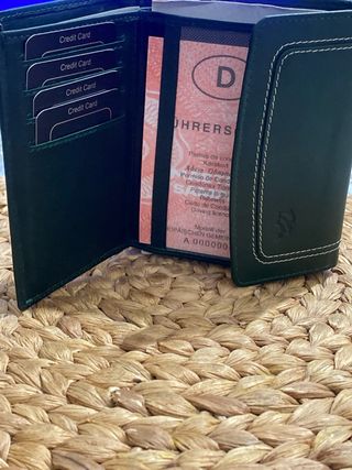 Cartera de piel de búfalo mujer