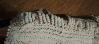 Colcha ganchillo hecha a mano cama 135