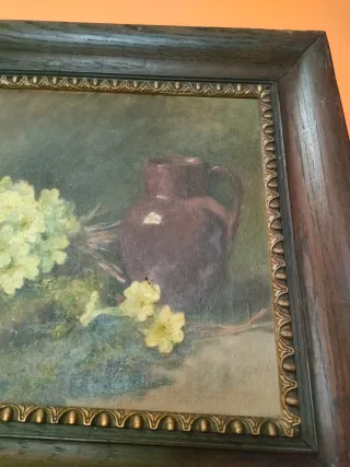 Antiguo bodegon ingles sxix firmado E.O.Macdonald