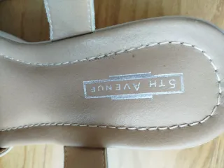 Sandalias 5th Avenue Beige/Blanco Talla 37
