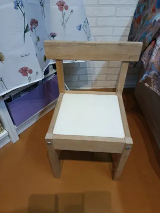 Silla infantil madera Ikea