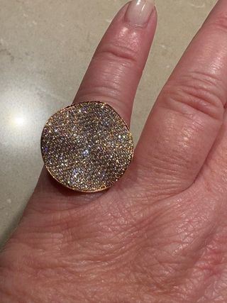 Espectacular sortija oro rosa y brillantes