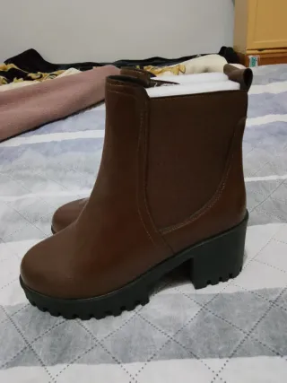 Botines marrones elegantes mujer