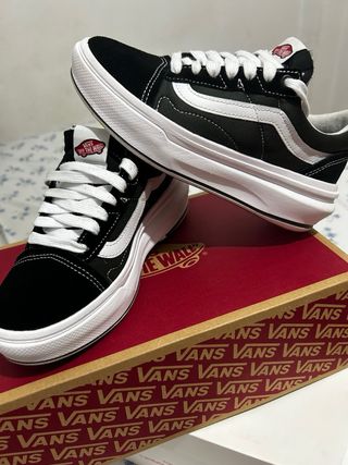 Vans Old Skool Zapatillas Negras y Blancas