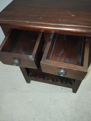 Mesita auxiliar madera maciza