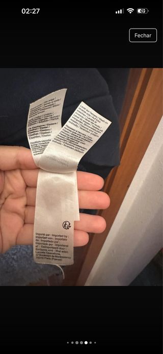 Camisola Lacoste azul marinho Homem