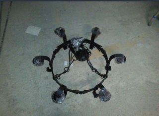 Juego de lámparas hierro forjado nuevas