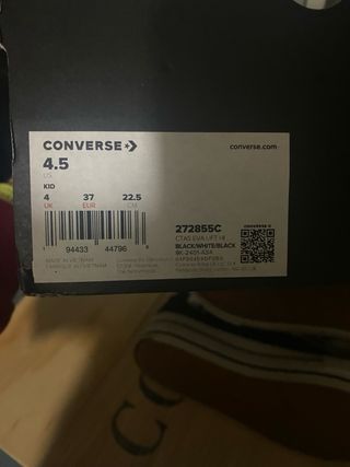 Zapatillas Converse Negras