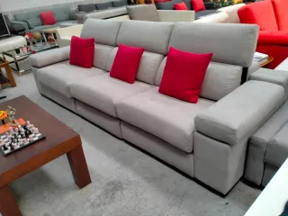 Sofá grande con asientos relax eléctricos