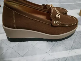 Mocasines Marrones Mujer