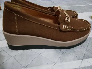 Mocasines Marrones Mujer