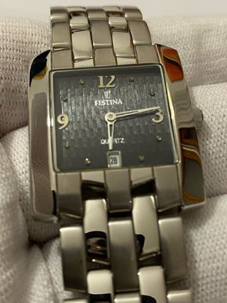 Orologio Festina Uomo Quadrato Nero Data