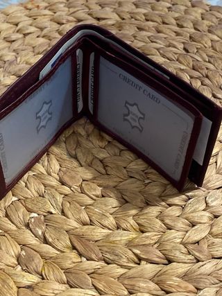 Cartera de piel búfalo hombre