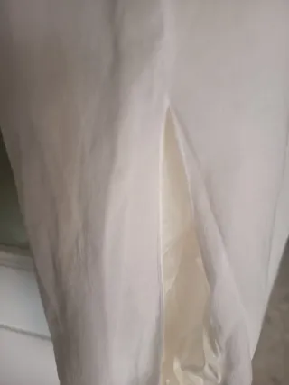 Vestido blanco con estampado floral