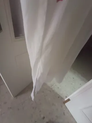 Vestido blanco con estampado floral