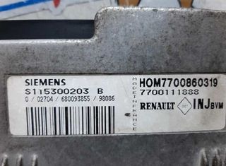 1047864 7700111888 centralita motor renault megane