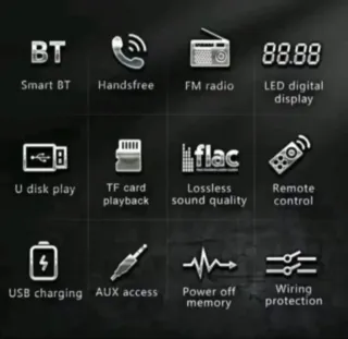 Radio Coche MP3 Bluetooth USB Aux