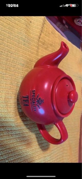 Teiera Maison du Monde Rossa Ceramica