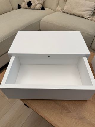 Pack 2 mesitas de noche flotantes blancas