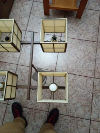 Lámpara de pie de 4 luces