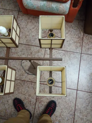 Lámpara de pie de 4 luces