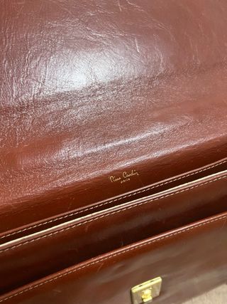 Maletín Pierre Cardin Piel Marrón