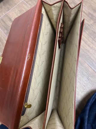 Maletín Pierre Cardin Piel Marrón