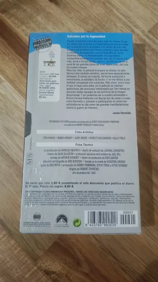 VHS Forrest Gump (Español)